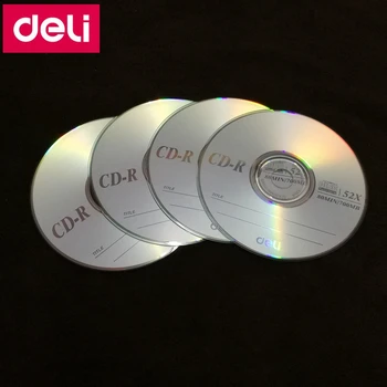 4TK/PALJU Deli 3725 CD-R Tühje plaate salvestatav compact disc 700MB/80min/52x CD-R TÜHJE Plaate ühes Tükis
