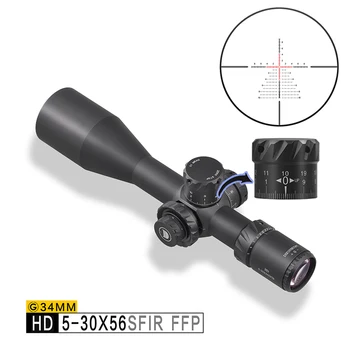 Pikamaa Riflescope Discovery HD 5-30X56 FFP 34mm Toru Esimese fokaaltasandilised Sõjalise Shooting koos Valgustuse ja Zero Stop