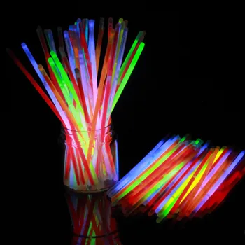 100TK 7 Color Glow Stick Ohutu Kerge Kinni Kaelakee, Käevõrud Luminofoorlampide jaoks Ürituse Pidulik Partei Asjade Kontsert Decor