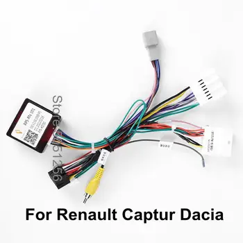 Auto Audio-DVD-Android-16PIN Power Cable Adapter With Canbus Box Renault Captur Dacia Võimsus Juhtmestik