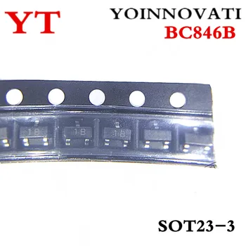  100tk/palju BC846B 1B BC846 IC SOT-23 parima kvaliteediga.