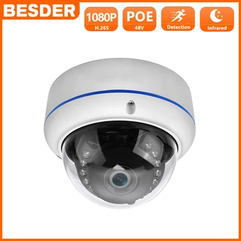 BESDER Full HD 1080P IP Kaamera 2,8 mm lainurk vandaalikindel Metal Puhul 2MP Home Security Kaamera CCTV P2P RTSP XMEye