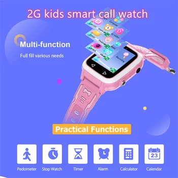 2G Lapsed Smart Vaadata SIM-Kaardi Dual Kaamerad 25 Mängud Telefoni Kella Video Muusika SOS Kõne Smartwatch Laps, Poiss, Tüdruk Kingitused