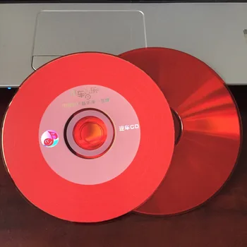 Hulgi-10 Plaate Yihui Hinne 700 MB, 52x Tühi Trükitud Punane Auto CD-R Plaadile