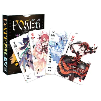 54 Tk/kast Koomiks Anime Kuupäev Live Cosplay Juhatuse Mäng mängukaardid Kõvakaaneline Poker Kaardid koos Kasti Sõpradele Kingitused, Mänguasjad