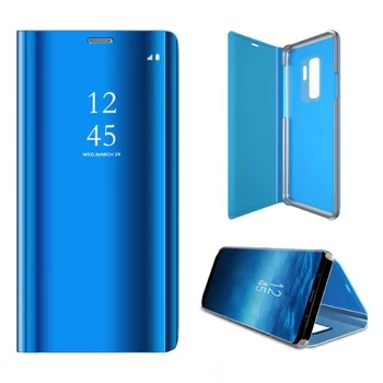 Selge ülevaate Peegel Flip Case For Samsung Galaxy S9 Lisa 8 S8 Pluss Luksus PU Nahast Kate Samsung S9 Plus Telefoni Juhul S9+