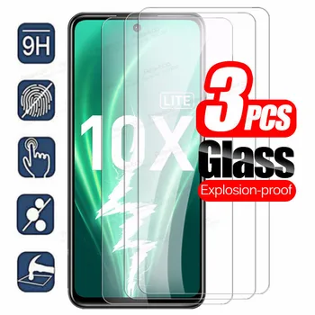 3tk Karastatud kaitseklaas Au 10X Lite Klaasist Ekraan Kaitsja Jaoks Huawei Honor 10 X Lite Honor10x Kerge Ohutuse Telefon Film