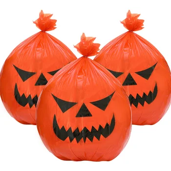 3 Mudelid Halloween Teenetemärgi Kott Suur Kõrvits Muru Kott Kuuluvad Plastist Lehed Prügikast Kotid Väljas Halloween Decor