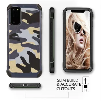 Armee Camo Kamuflaaž Telefon Case For Samsung Galaxy S8 S9 S10 S20 S21 Ultra Lisa 20 8 9 10 Pehmest Silikoonist Põrutuskindel Armor Juhul