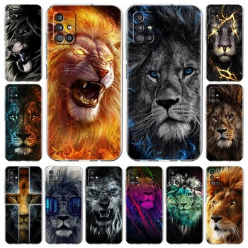 Loomade Lion King Telefoni Puhul Samsungi Galaxy A51 A71 A21S A12 A11 A31 A41 A52 A32 A72 A01 A03S A22 A13 5G A50 Pehme Kate Selge