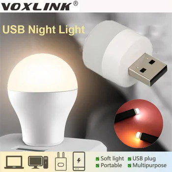 VOXLINK Mini USB LED Light Magamistuba Teenetemärgi USB-Pistik Lambi Raamat Lambid LED-Silmade Kaitse Lugemise Valge/soe Valgus Arvuti