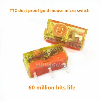 Tasuta Kohaletoimetamine Uute tulijate TTC tolmukindel kuld hiirt, mikro lüliti 3pin kuld kontaktori 60M 60 miljoneid klõpsake TTC kuld micro Nuppu