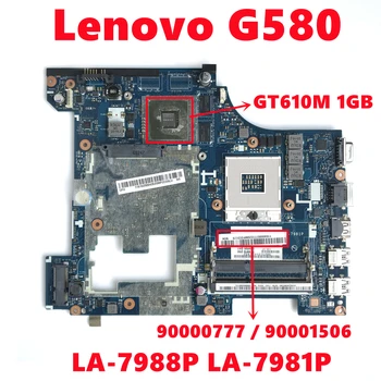 FRU: 90000777 90001506 Emaplaadi Lenovo G580 Sülearvuti Emaplaadi LA-7988P LA-7981P Koos N13M-GE7-B-A1 1GB 100% Testitud, Töötab