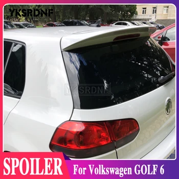 Volkswagen GOLF 6 Spoiler 2010-2013 mk6 kvaliteetsest ABS Materjalist Auto Tagumine Tiib Kruntvärv, Värv Tagumine Spoiler