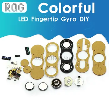 LED sõrme gyro DIY tootmine kit värvikas LED elektrooniline koolituse osad POV pööramine