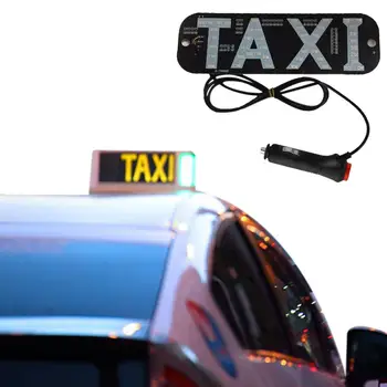 Takso Märk, Led-Lamp, Led-Tähis (Autoga 2 Värv Muutlik Takso LED Valgus, DC12V autolaadija Juhi Sinine Roheline