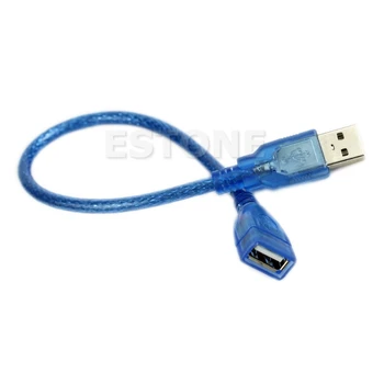 Mõõtmed on 23cm Lühike USB 2.0 Naine, Et Mees pikendusjuhe Juhe Sinine PXPA