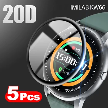 20D Kaardus Serv Pehme Kaitsva Kile Kate Imilab KW66 5.0 Bluetooth Smart Watch Full Coverage Screen Protector (Mitte Klaas