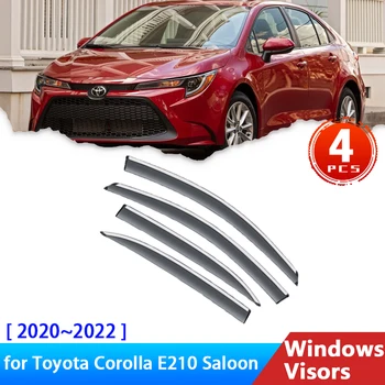 Sadevee ärajuhtimise kanalid Toyota Corolla E210 Sedaan 2022 2021 2020 Tarvikud GR Altis Auto külgaknad Visiirid Vihma Kulmu Valvurid Suitsu