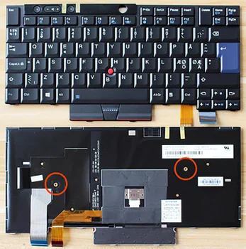 sülearvuti klaviatuur koos Taustvalgustusega LENOVO ThinkPad T25 25 01HW487 01HW498 FR