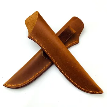 Cowhide Nahast Nuga Scabbard Shell Deboning Nuga Komplekt Universaalne Pikk Nuga Mantel Esimene Kiht Cowhide Nuga Püksid