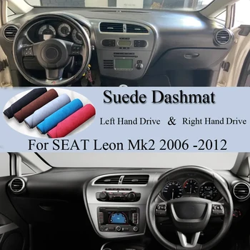 Näiteks SEAT Leon Mk2 2006 2007 2008 2009 2010 2011 2012 Suede Nahast Dashmat Dash Mat Katta Armatuurlaua Pad Vaip Auto Accessory