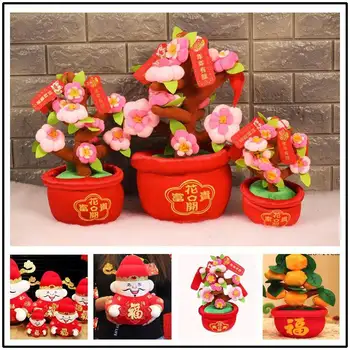 Hiina Uus Aasta Kevadel pidulik potitaimed Fortuna maskott flower ornament isiku kasuks kodu tabel kunsti Teenetemärgi