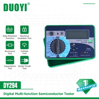 DUOYI DY294 Multifunktsionaalne Digitaalne Transistori Analyzer Tester Pooljuht Diood Triode Vastupidine AC-DC Pinge Mahtuvus FET