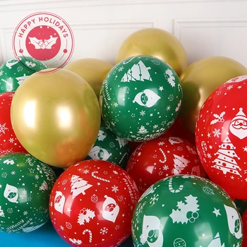 12inch Jõulud Dekoratiivsed Õhupallid Punane Roheline Santa Suur Lumehelves Trükitud Ballon Hulgi-2022 head Uut Aastat Decor Tarvikud