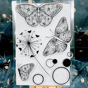 Panalisacraft Big Butterfly Tempel Selge, Läbipaistev Silikoon Templid DIY Scrapbooking/Kaardi Tegemine/Lapsed, Käsitöö, Sisustus