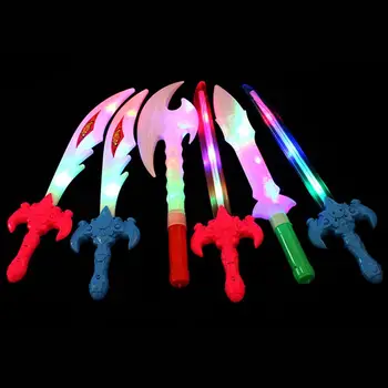 Halloween Elektroonilise Helendav Relva Mänguasi Armas Plastikust Vilkuv LED Valgus Mõõk, Nuga Kuju Kirves Mänguasi Lastele, Laste Sünnipäeva Kingitus