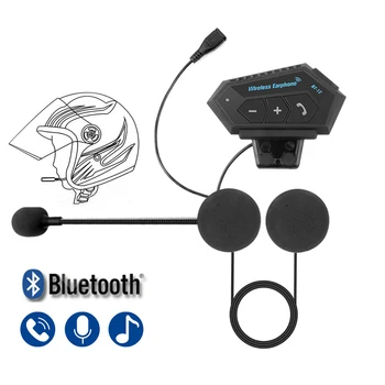 BT12 Mootorratta Kiivri Peakomplekti ja Traadita Bluetooth Handsfree Headset Stereo Muusika Kõlar Veekindel Toetavad Automaatset motokross