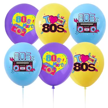 5tk I Love 80s Õhupalli Kõlar Lateks Kolbides Populaarne Rock Retro Disco Sünnipäeva Asjade Hip-Hop 80 Pool Kaunistused