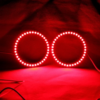 Angel Eyes Multi-Värviline RGB LED Lülita Valgus Pesuseade PÄEVATULED Remote Komplekt - 2TK (60/70/80/85/90/94/100/106/110/115/120/126/140 MM)