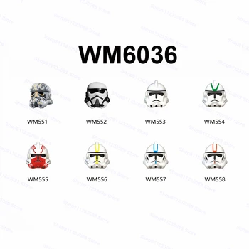 8pcs/set Clone Trooper Stormtroopers Koguda Hoone Plokid, Tellised Star Mudel Arvandmed Sõjad Mänguasi Lastele Kingitus WM6036