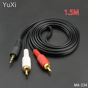 YuXi 2RCA-3,5 mm Isane-Kaabel - 6 Jalga 12 Näidik Dual RCA Isane-3,5 mm Isane Pistikud w/ Gold-Plated Connectors asendada