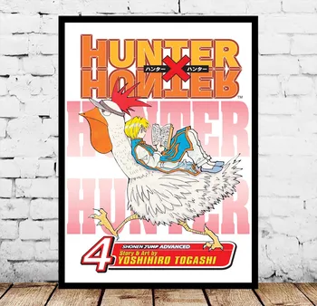 Home Decor Prindib Põhjamaade Stiilis Hunter X Hunter Anime Maali Seina Art Lõuend Pildid Akvarell Plakat Modulaarne Eest Elutuba