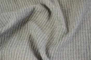Sinine-hall vertikaalne triibuline kerge puuvill-linane kangas pehme hingav higi-imav särk, kleit, püksid riie