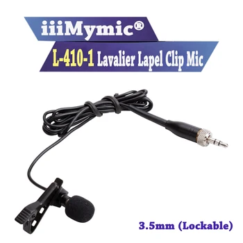 iiiMymic 3.5 mm, Mikrofon Lukustatav Lavalier Stereo Cardioid Jahuti Mic Senheiser Traadita BodyPack Saatja