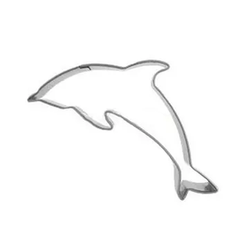 Uus Müügi Roostevabast Terasest Dolphin Cookie Cutter Hallituse Katkesta Hallituse Jõulud Biskviit Eemaldaja Mere Loomade Kuju Kook Die Lõikur Kingitused