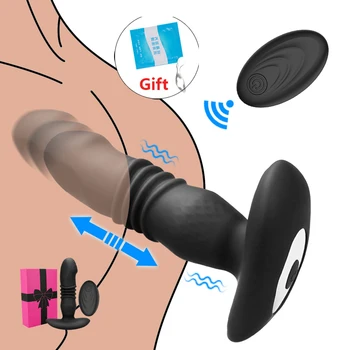 Teleskoop Anal Vibraatorid Meestele Traadita Eesnäärme Stimulaator Massager Butt Plug Naiste Dildo Mänguasjad Mees Masturbator Sexshop