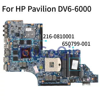 HP Pavilion DV6 DV6-6000 HD6770M 1GB HM65 Sülearvuti Emaplaadi 650799-001 650799-501 216-0810001 DDR3 Sülearvuti Emaplaadi