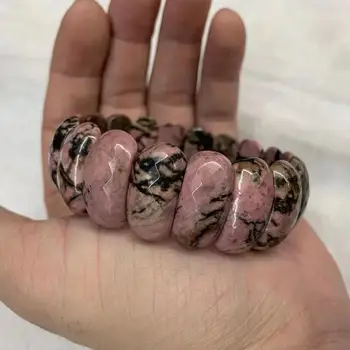looduslik Rhodonite kivi helmed käevõru loomulik gemstone käevõru DIY ehted käevõru naine kingitus hulgi !