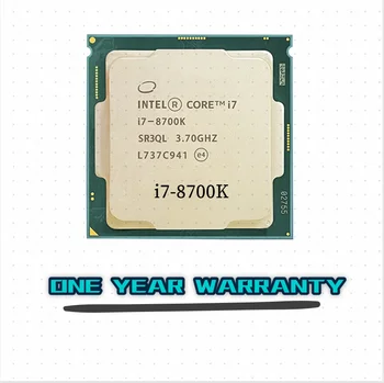Intel Core i7-8700K i7 8700K 3.7 GHz Kuus-Core Kaksteist-Lõng CPU Protsessor 12M 95W LGA 1151