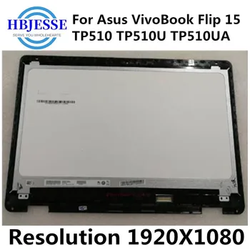 Asus VivoBook Flip 15 TP510 TP510U TP510UA FHD 1920x1080 LCD Ekraan Paneel Touch Klaasist Assamblee