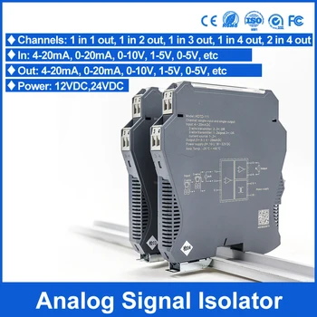 Analoog 4-20mA Signaali Isolaator Üks Sisend Kaks Väljundit Galvaaniline Isoleeritud Signaali Konverter