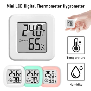 Mini Sise Termomeeter LCD Digitaalne Temperatuuri Tuba Hygrometer Gabariidi Tulede Õhuniiskuse Mõõtja Sise Termomeeter Temperatuuri Tööriist