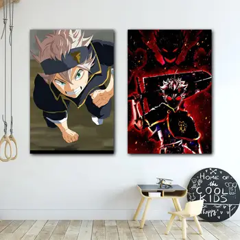 must ristik anime Dekoratiivsed Lõuend 24x36 Plakatid Tuba, Baar, Kohvik Decor Kingitus Prindi Kunst Seina Maalid