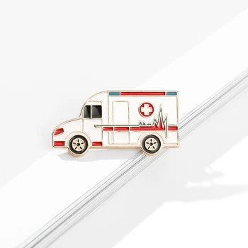Haigla Punase Risti Kiirabi Sõrmed Märgid Prossid Rinnamikrofon Emailiga Pin-Arst, Õde Meditsiinilise Kooli Lõpetamist Kingitus ehted