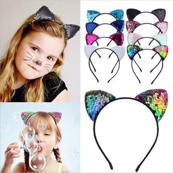 Euroopa ja Ameerika uus stiil klapp litrid kassi kõrvad peapaelad laste sünnipäeva-ja peapaelad peapaelad tüdrukud peakatet